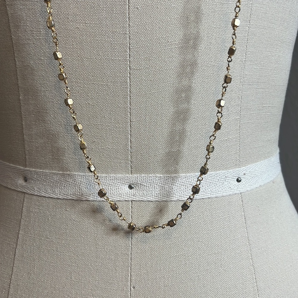 LOVE POPPY JEWELS Long Gold Plated Ball Necklace​​​​​​​​​ - Picture 6 of 10